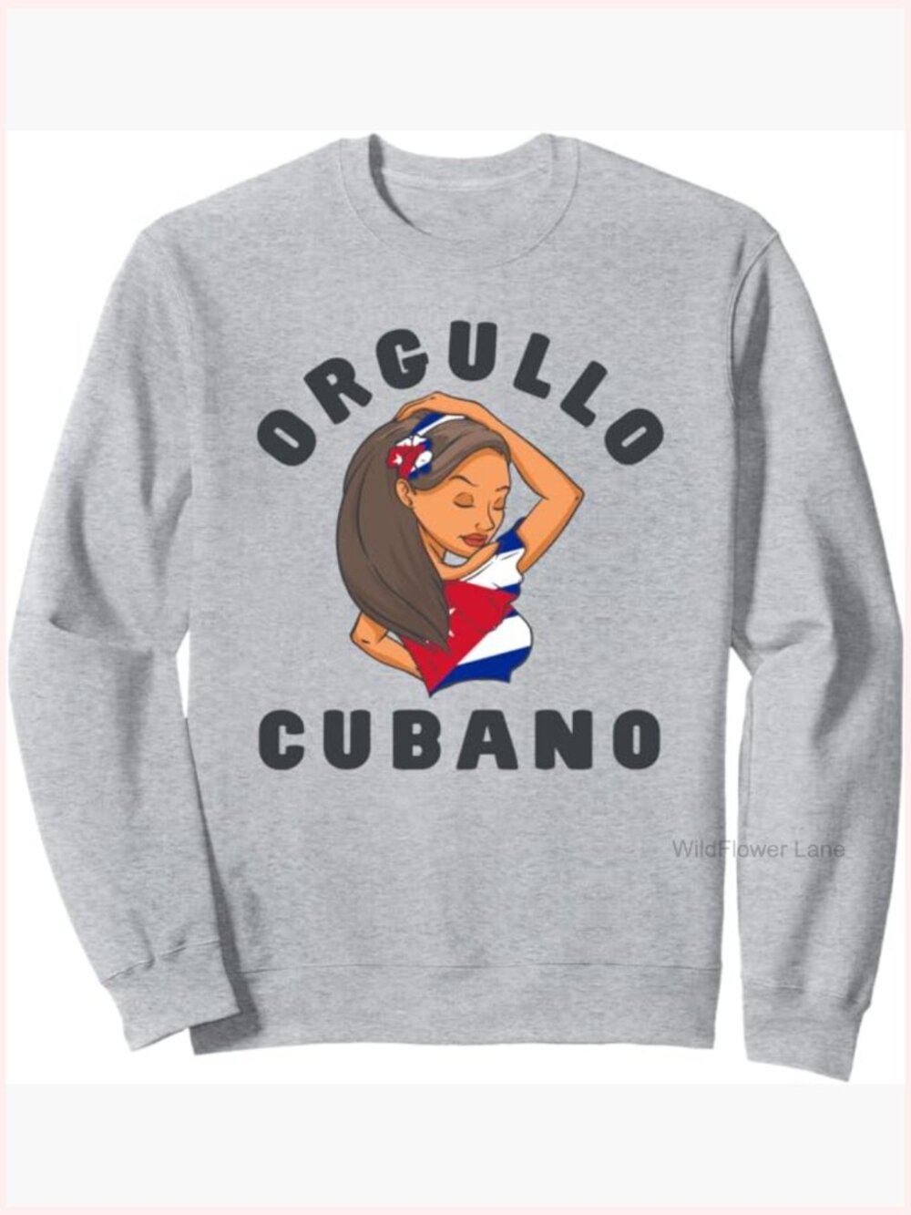 Cuban Pride Flag Women's Sweatshirt Blouse Headband